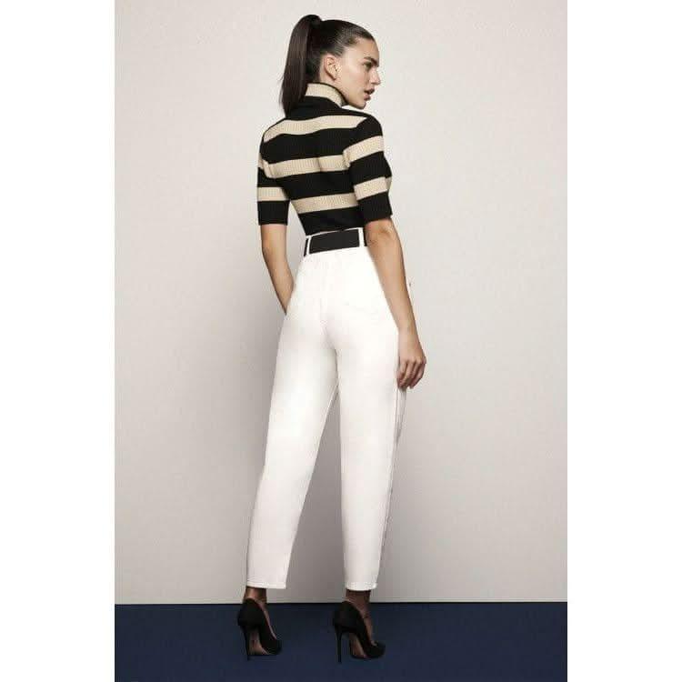 Calça Soltinha de Sarja C/ Cós