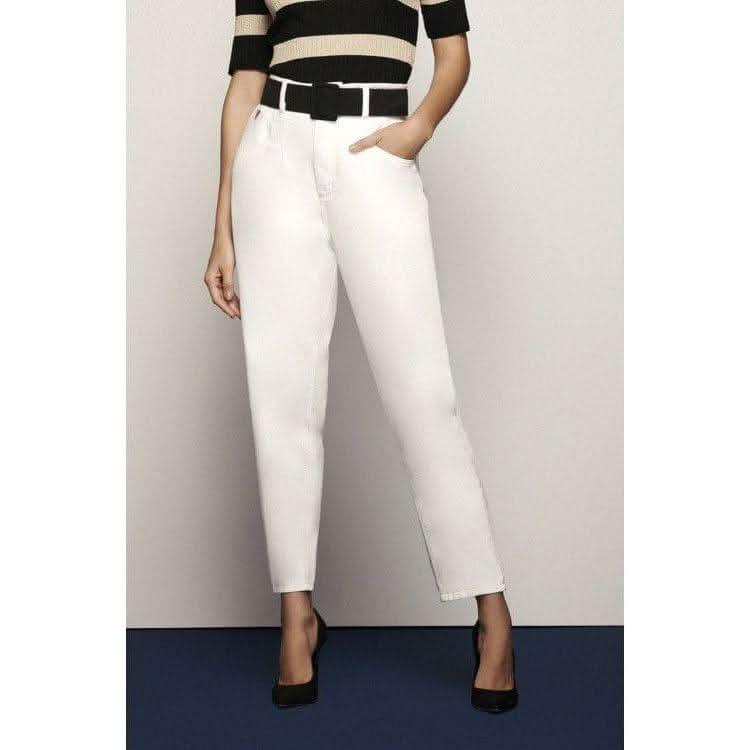Calça Soltinha de Sarja C/ Cós