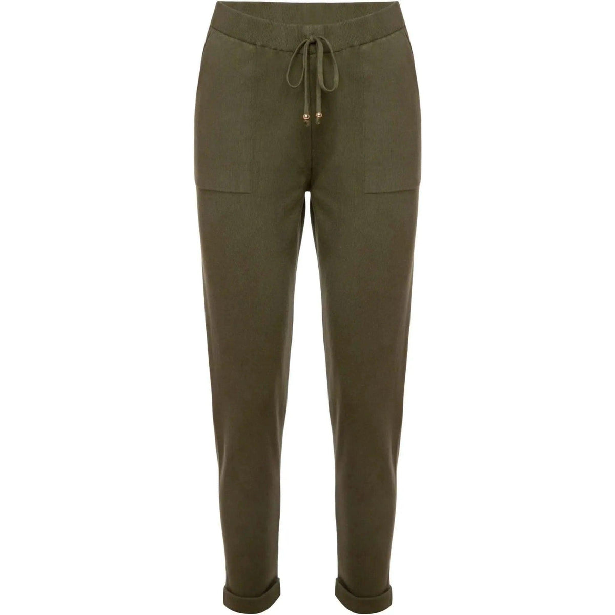 Calça em Tricô com Barra Italiana Matcha Ambicione by Anselmi